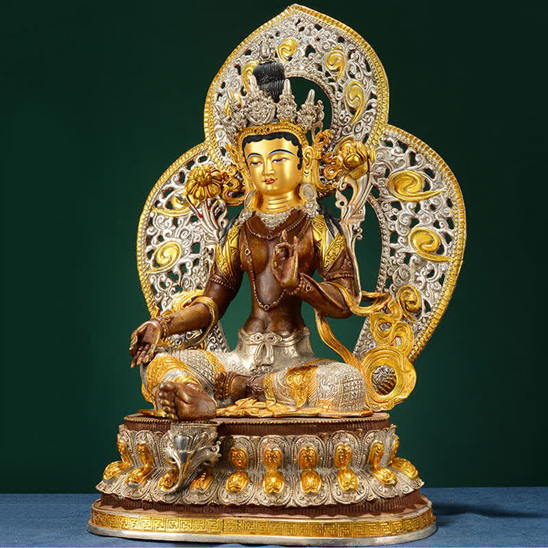Decorazione della statua in rame della speranza di Tara Verde del Bodhisattva - Image 5