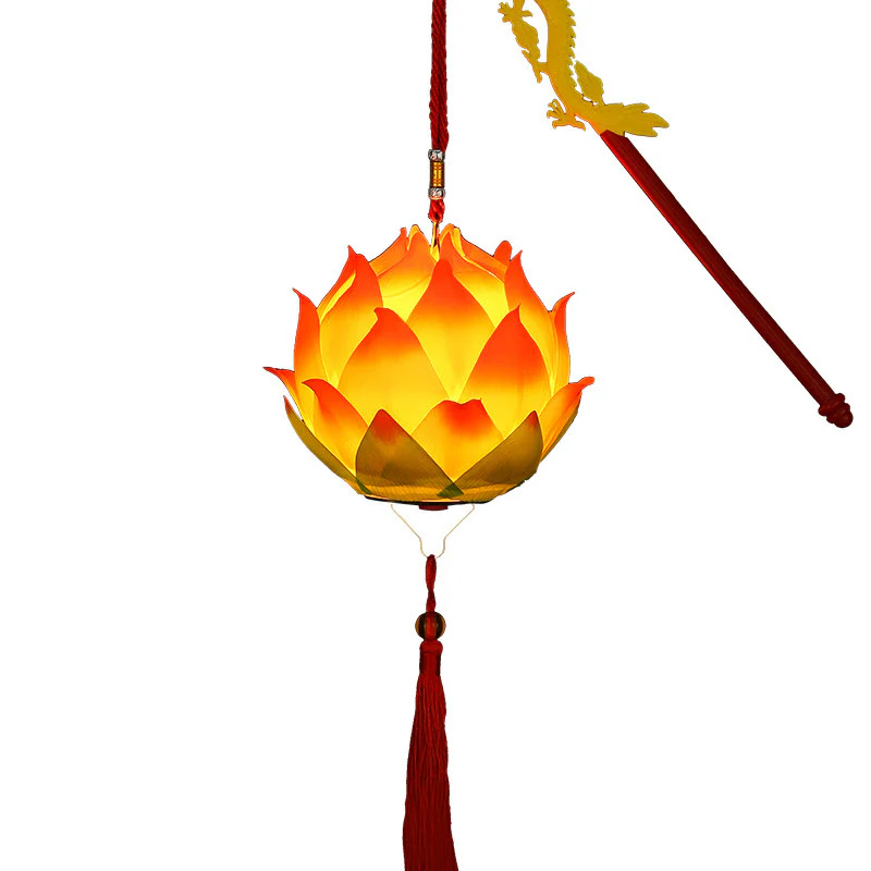 Decorazione lampada lanterna drago fiore di loto fai da Buddha Stones - Image 24