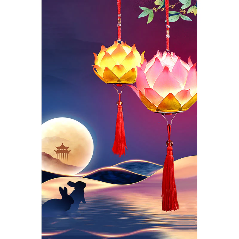 Decorazione lampada lanterna drago fiore di loto fai da Buddha Stones - Image 9