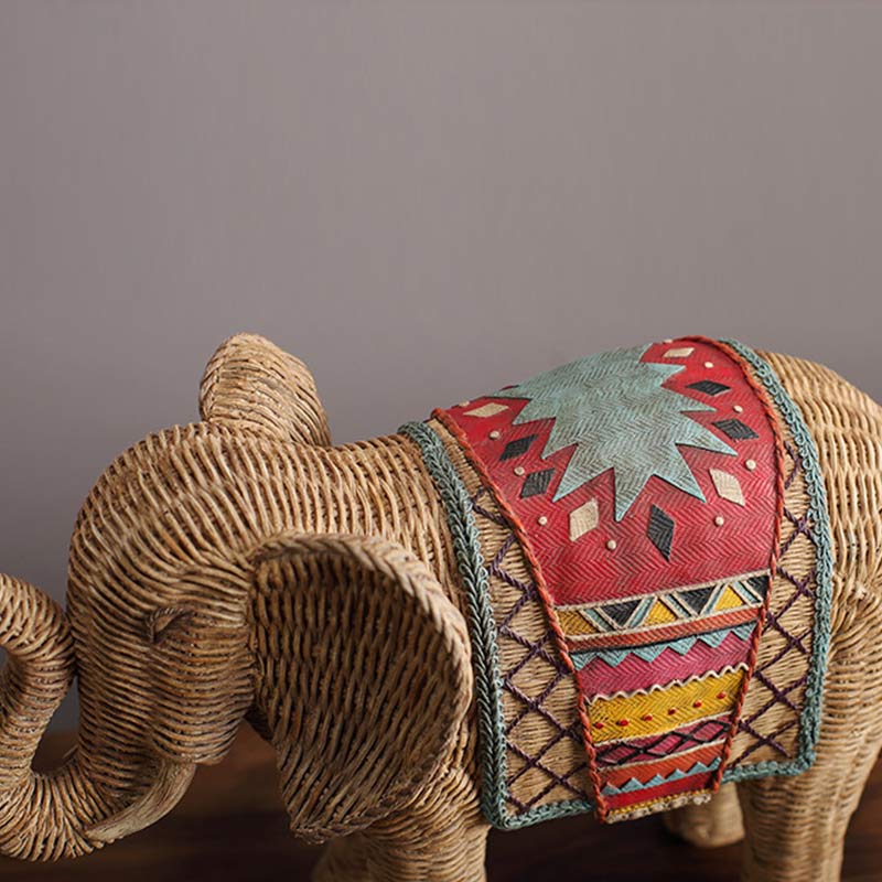 Decorazione per la casa in resina con elefante, saggezza e ricchezza - Image 13