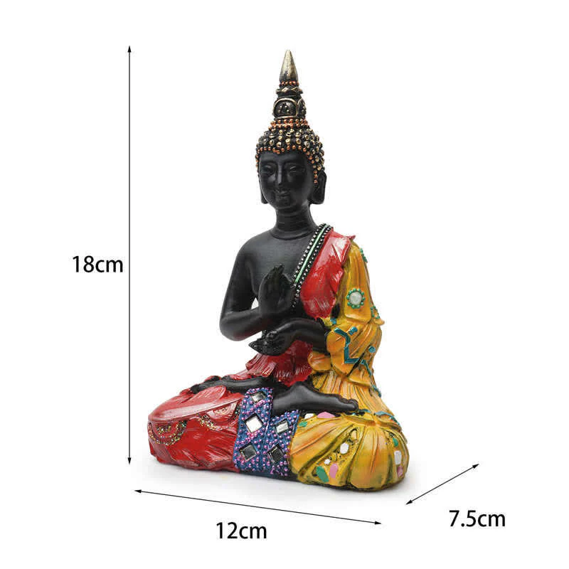 Decorazione statua in resina della serenità del Buddha tailandese - Image 16