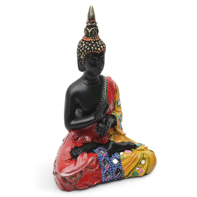Decorazione statua in resina della serenità del Buddha tailandese - Image 4