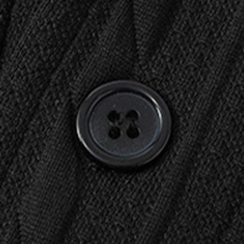 Felpa con cappuccio da uomo a maniche lunghe con bottoni intrecciati, autunno inverno, motivo Buddha Stones - Image 12