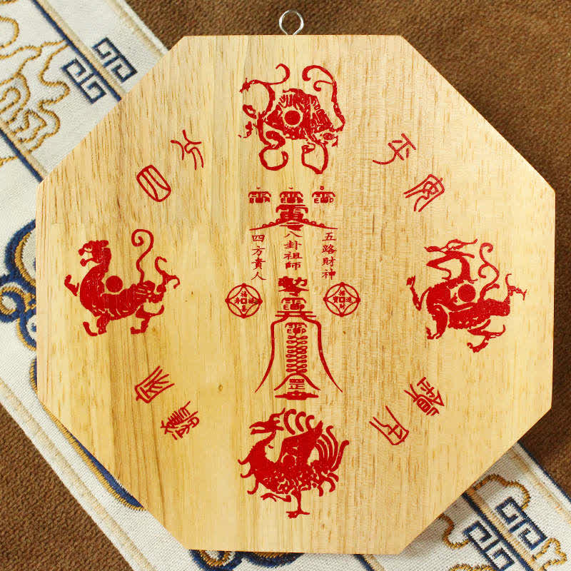 Feng Shui Bagua Mappa Peach Wood Balance Energy Map Specchio - Image 3