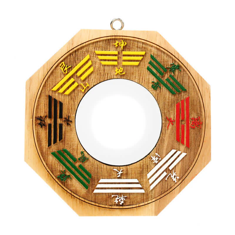 Feng Shui Bagua Mappa Peach Wood Balance Energy Map Specchio - Image 4