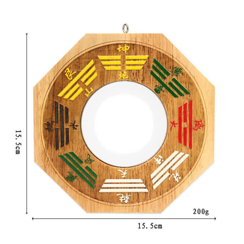 Feng Shui Bagua Mappa Peach Wood Balance Energy Map Specchio - Image 9