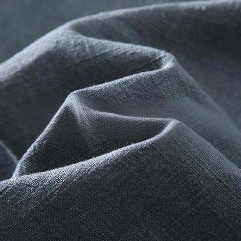 Giacca da uomo in lino ramiè con tasche, maniche lunghe, bottoni e revers, modello Buddha Stones Commute - Image 7