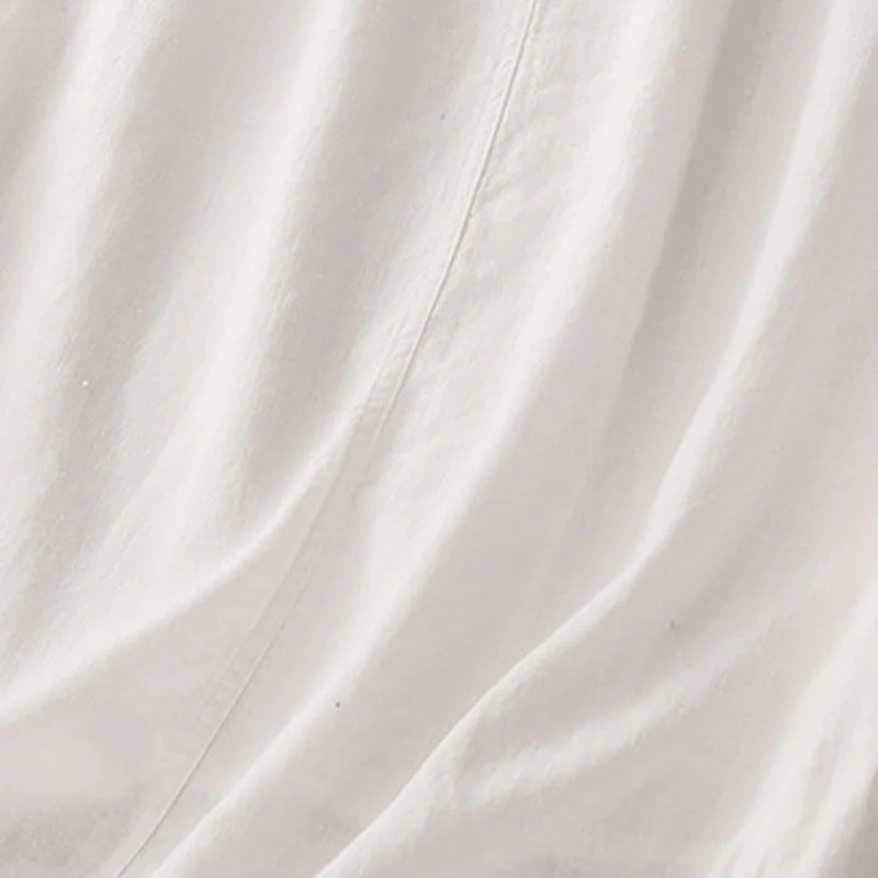 Gonna da donna in cotone con coulisse e vita elastica a trapezio, motivo Buddha Stones - Image 11