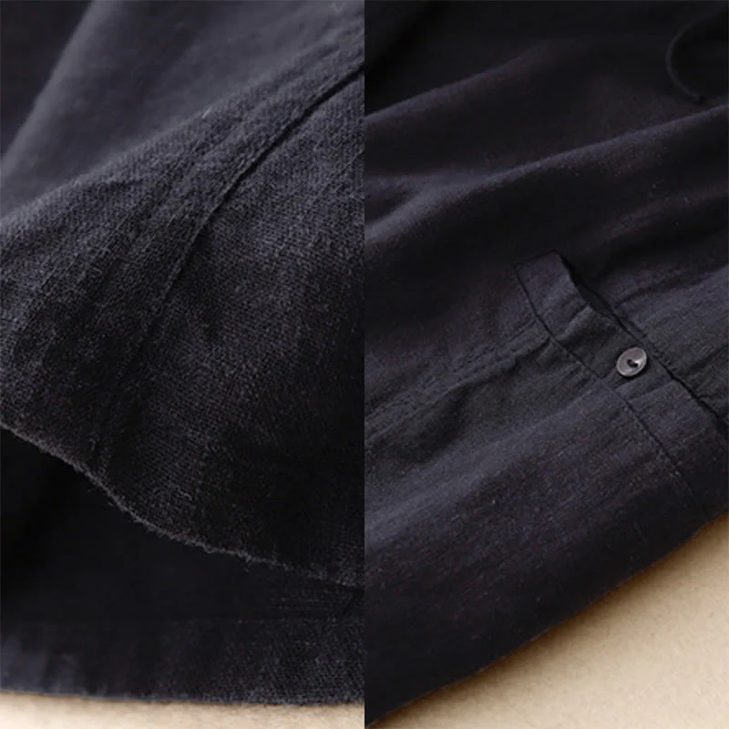 Gonna da donna in cotone con coulisse e vita elastica a trapezio, motivo Buddha Stones - Image 4