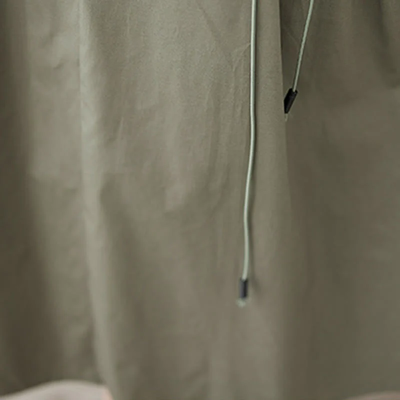 Gonna da donna in cotone con design plissettato, casual estivo, colore puro, Buddha Stones - Image 11