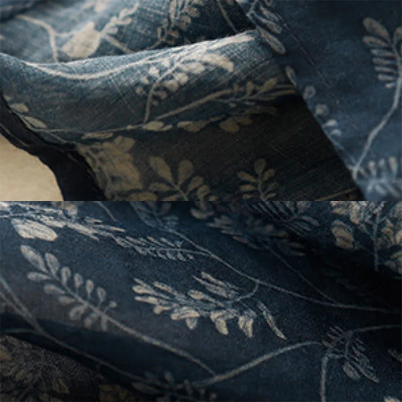 Gonna da donna in lino e cotone con tasche, a trapezio, floreale, con elastico in vita e motivo Buddha Stones - Image 17