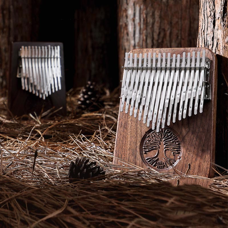 Kalimba 34 tasti pianoforte a pollice albero della vita design portatile dito marimba pianoforte - Image 9