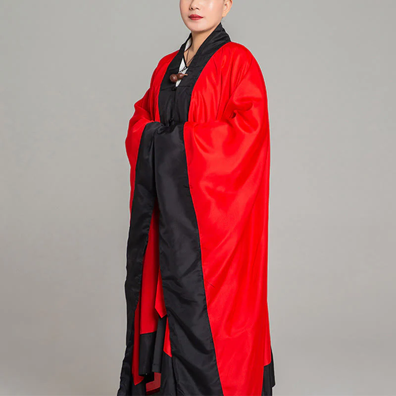 Kimono taoista unisex con maniche lunghe e larghe, tinta unita, per cerimonia di Qigong e Tai Chi , Buddha Stones Wudang - Image 14