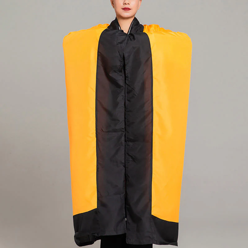 Kimono taoista unisex con maniche lunghe e larghe, tinta unita, per cerimonia di Qigong e Tai Chi , Buddha Stones Wudang - Image 4
