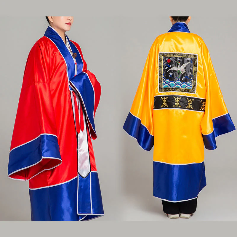 Kimono unisex con maniche lunghe e larghe, ricamo a gru Wudang, motivo Buddha Stones, per cerimonia Qigong Tai Chi. - Image 18
