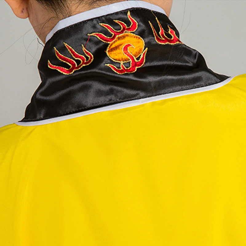 Kimono unisex con maniche lunghe e larghe, ricamo Wudang con Buddha Stones , drago e tigre, per cerimonia di Qigong - Image 12