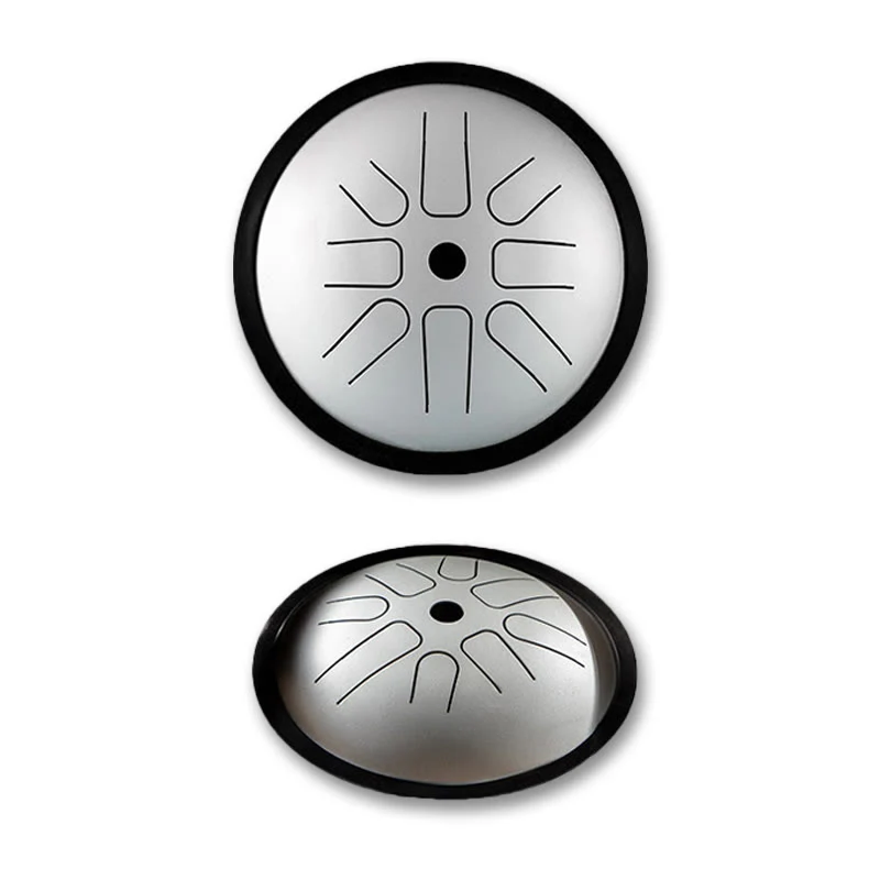 Kit di batteria per meditazione yoga con tamburo in acciaio per lingua Buddha Stones, 8 note, strumento a percussione da 6 pollici - Image 4