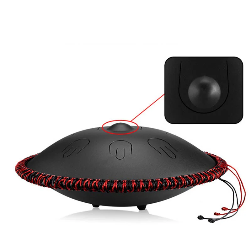 Kit per meditazione yoga con tamburo in acciaio Buddha Stones, 9 note, strumento handpan da 15 pollici - Image 3