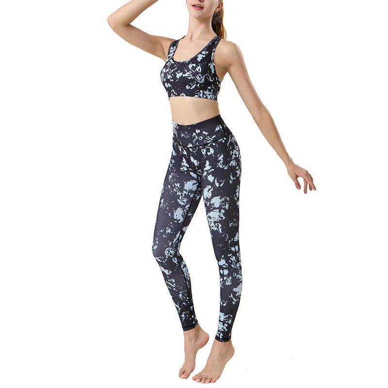 Leggings da yoga a vita alta con stampa di foglie d'acero Buddha Stones , per esercizi sportivi e fitness, pantaloni da yoga da donna - Image 4