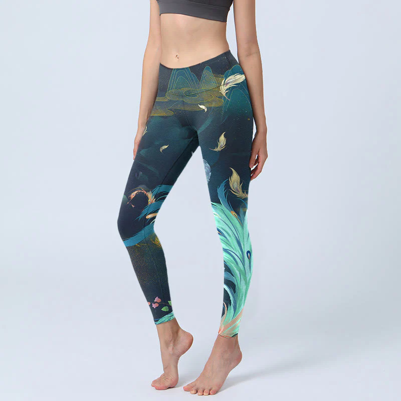 Leggings da yoga da donna con Buddha Stones