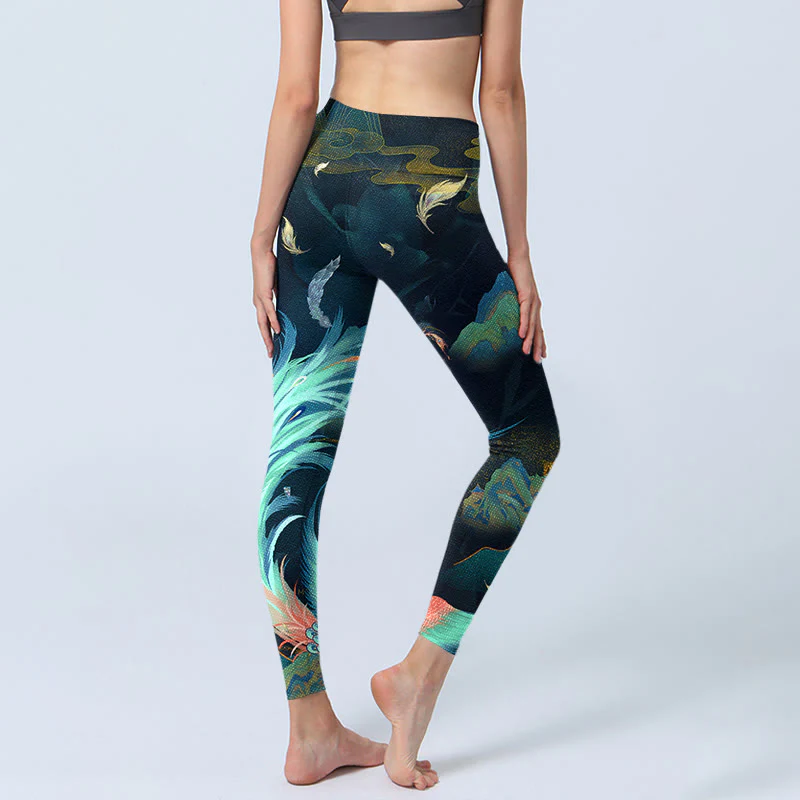Leggings da yoga da donna con Buddha Stones - Image 5