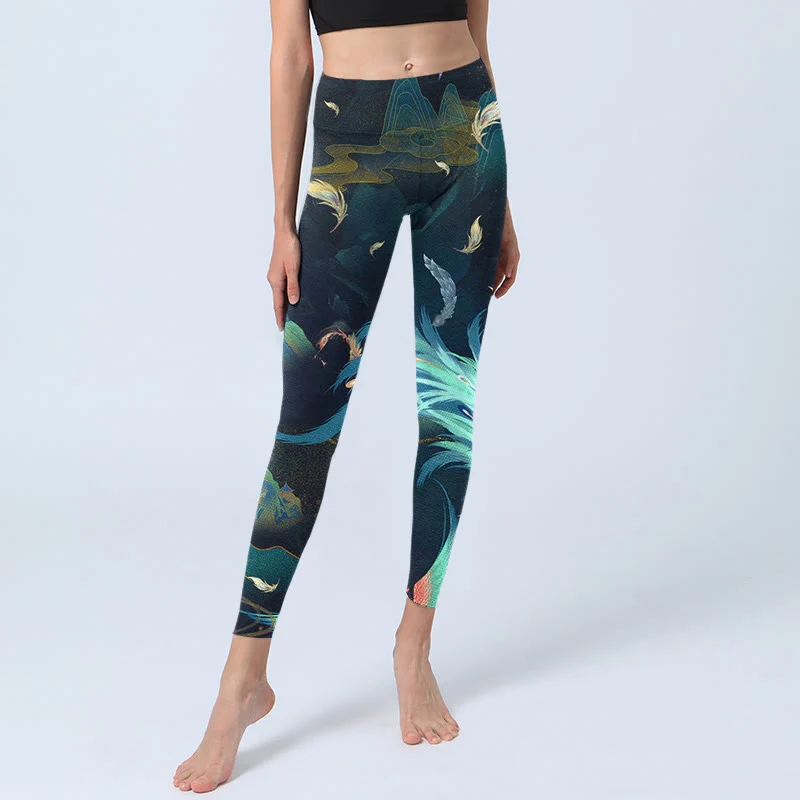 Leggings da yoga da donna con Buddha Stones - Image 6