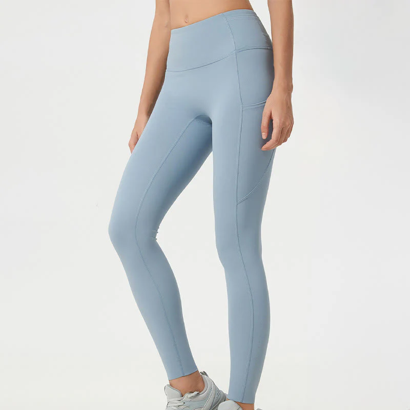 Leggings sportivi da fitness a vita alta, tinta unita, con motivo Buddha Stone, pantaloni da yoga da donna - Image 10