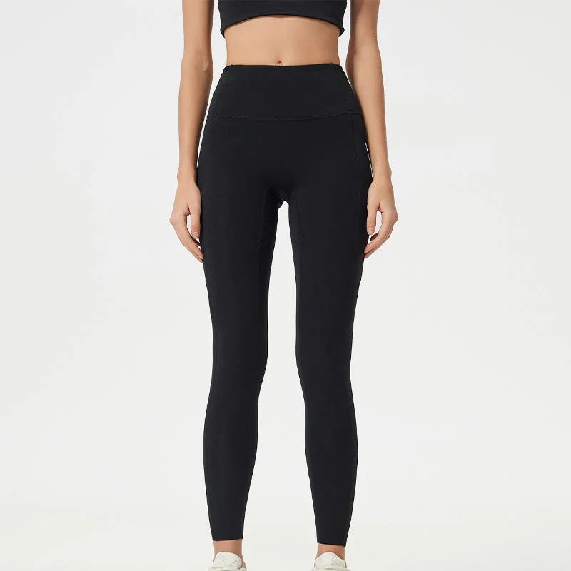 Leggings sportivi da fitness a vita alta, tinta unita, con motivo Buddha Stone, pantaloni da yoga da donna - Image 17