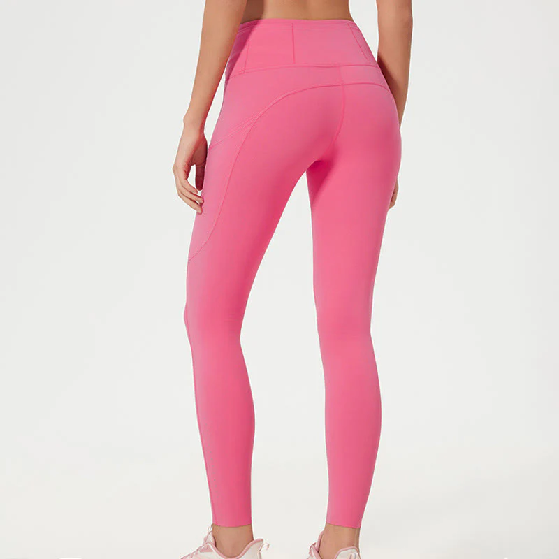 Leggings sportivi da fitness a vita alta, tinta unita, con motivo Buddha Stone, pantaloni da yoga da donna - Image 23