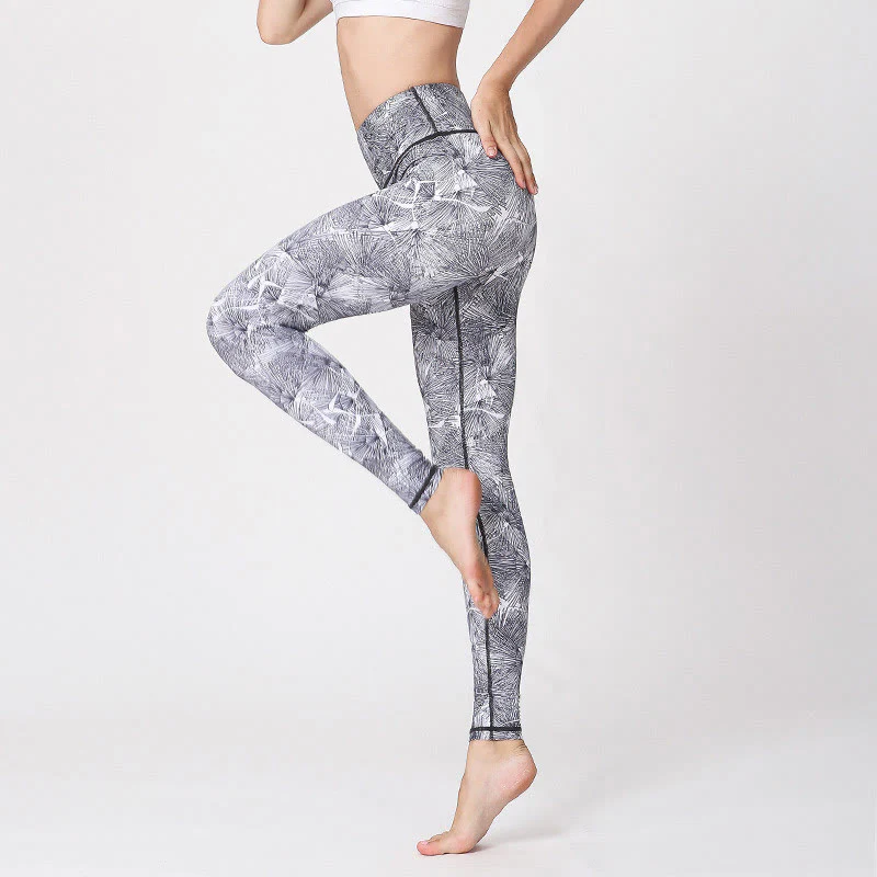 Leggings sportivi da fitness con stampa di Buddha Stones, pantaloni da yoga da donna - Image 7