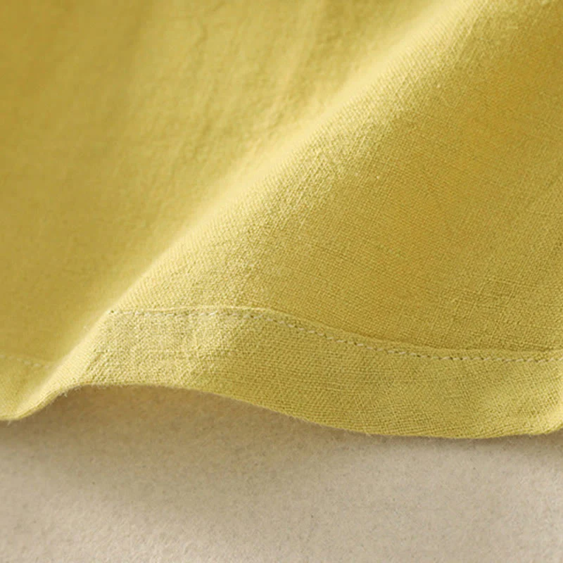 Maglietta a maniche corte da donna in cotone con scollo a giro casual estivo e tinta unita Buddha Stones - Image 9