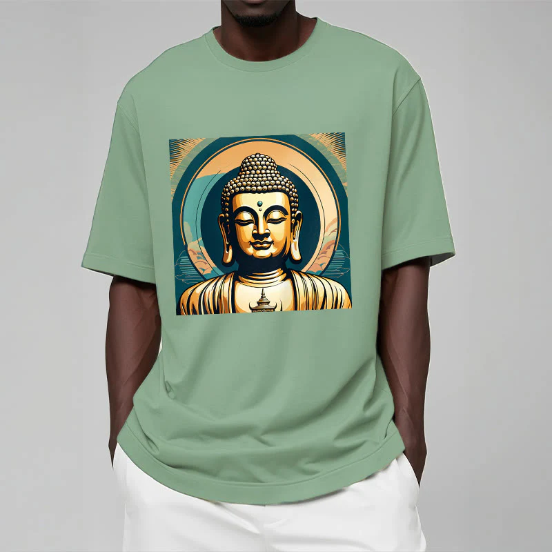 Maglietta Buddha Stones Aura Golden Buddha Tee - Image 15