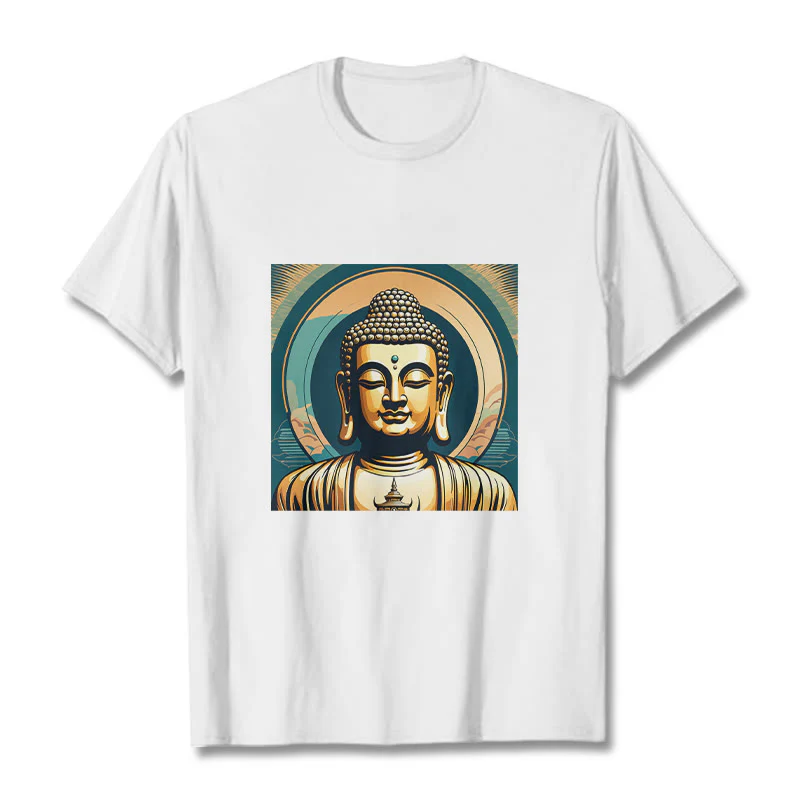 Maglietta Buddha Stones Aura Golden Buddha Tee - Image 5