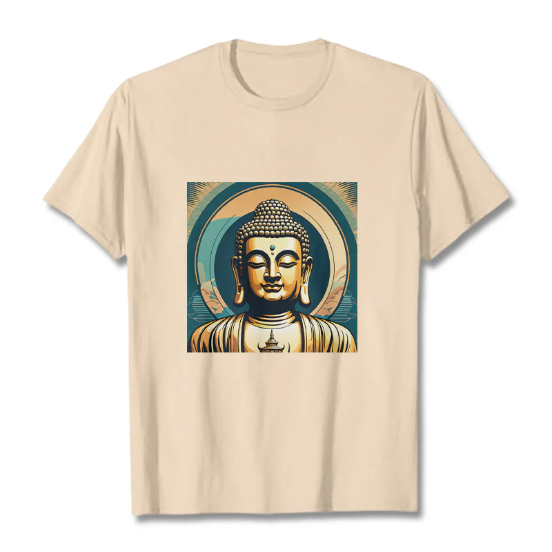 Maglietta Buddha Stones Aura Golden Buddha Tee - Image 8
