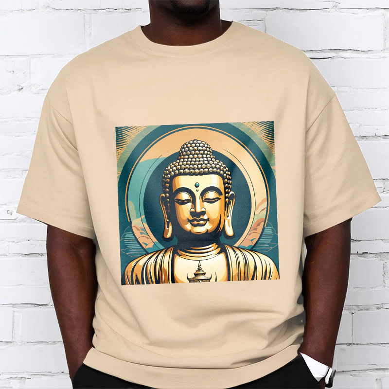 Maglietta Buddha Stones Aura Golden Buddha Tee - Image 9