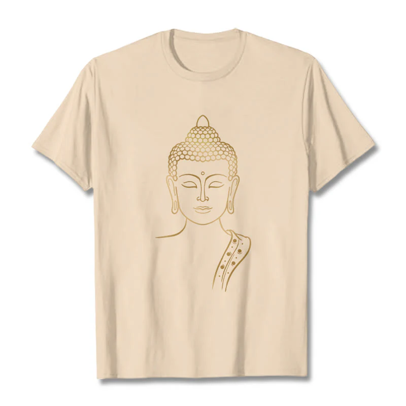 Maglietta Buddha Stones Golden Buddha in meditazione profonda - Image 11