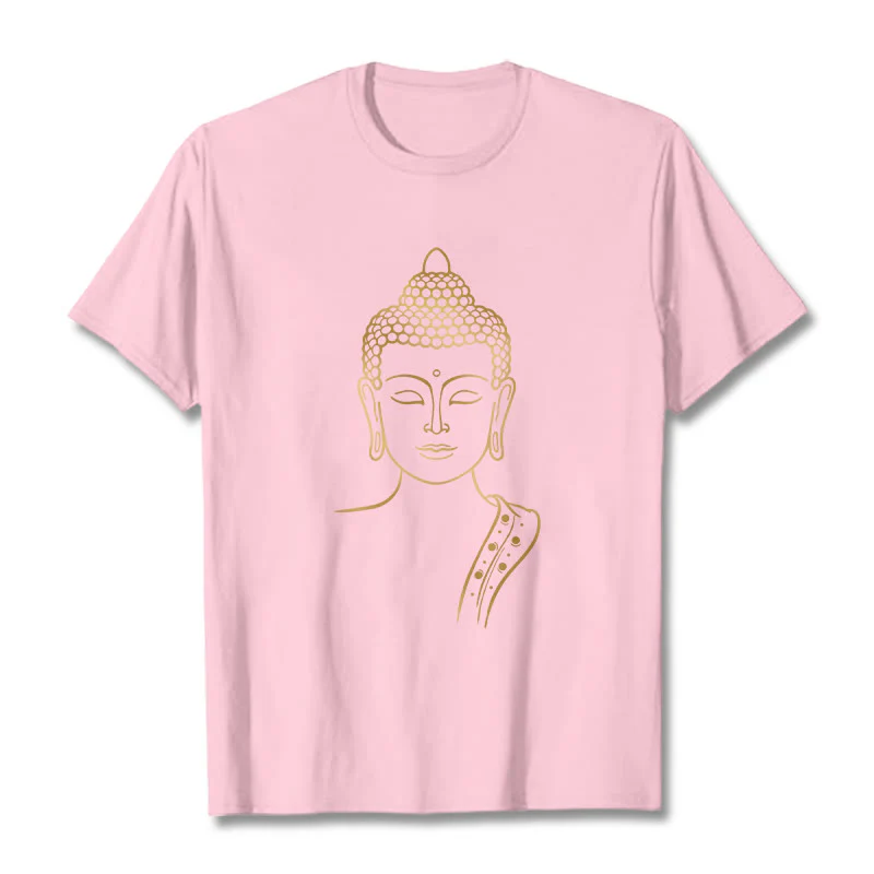 Maglietta Buddha Stones Golden Buddha in meditazione profonda - Image 13