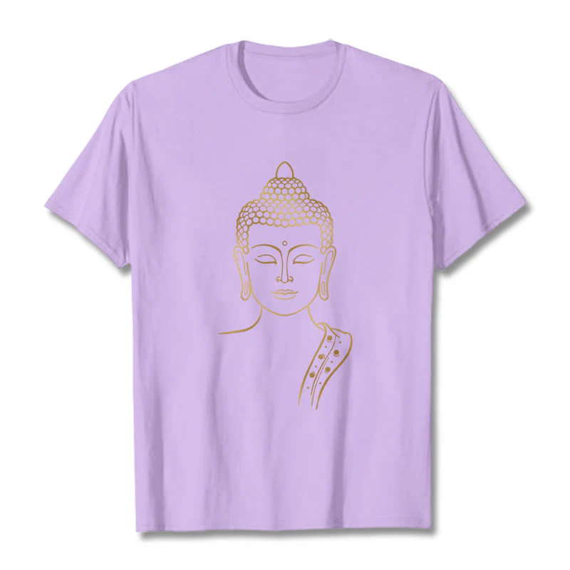 Maglietta Buddha Stones Golden Buddha in meditazione profonda - Image 17