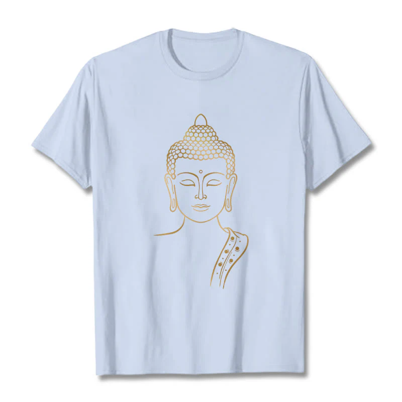 Maglietta Buddha Stones Golden Buddha in meditazione profonda - Image 19