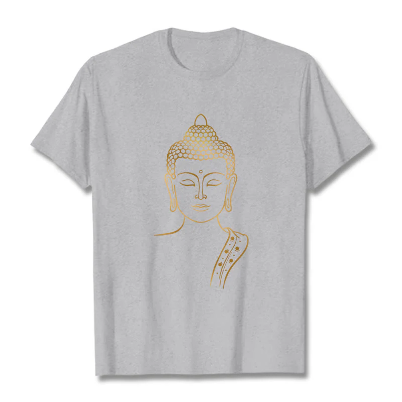 Maglietta Buddha Stones Golden Buddha in meditazione profonda - Image 20