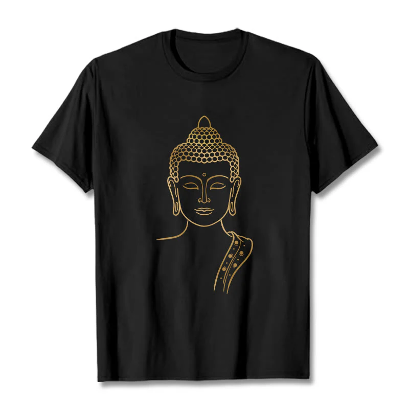 Maglietta Buddha Stones Golden Buddha in meditazione profonda - Image 7