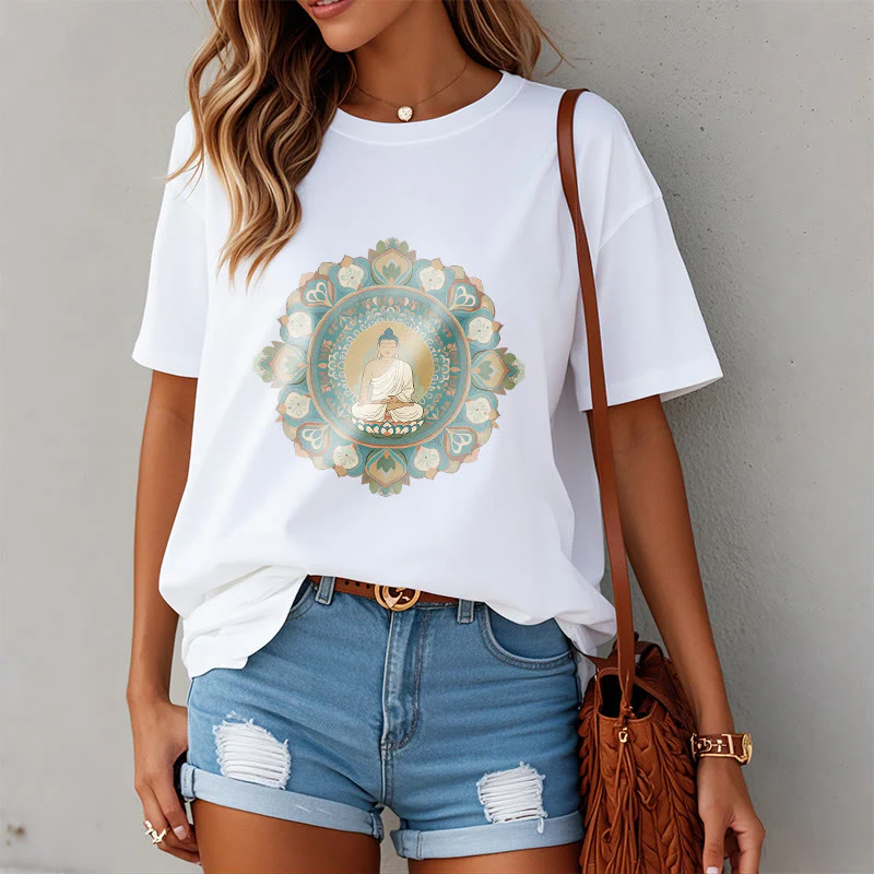 Maglietta Buddha Stones Mandala Flower Buddha Tee - Image 5