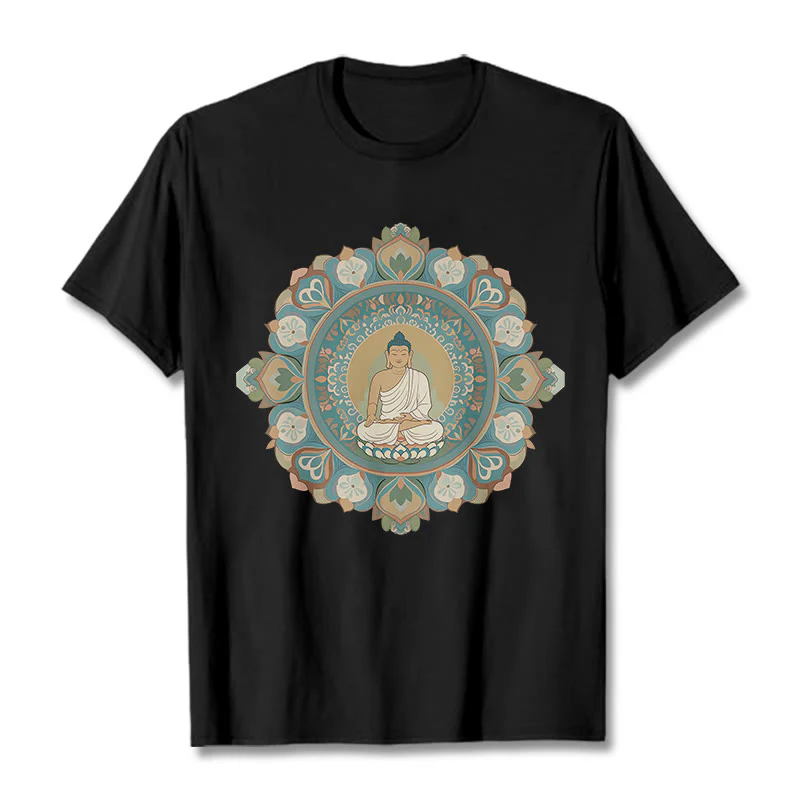 Maglietta Buddha Stones Mandala Flower Buddha Tee - Image 6