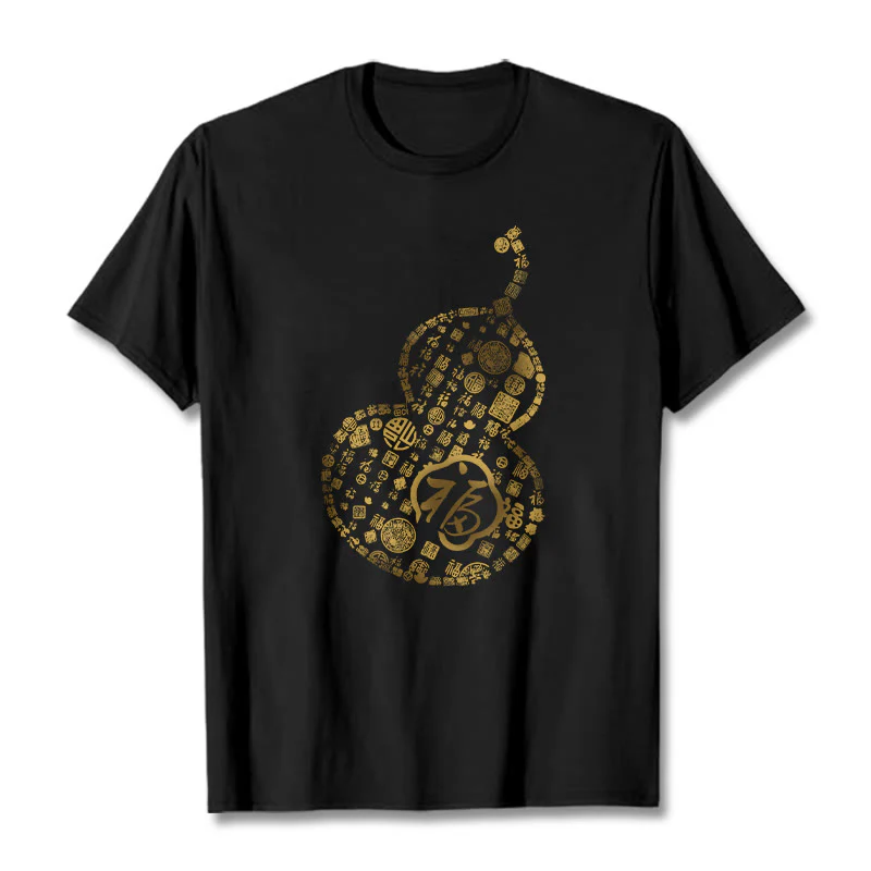 Maglietta con design del personaggio Buddha Stones Gourd Fu