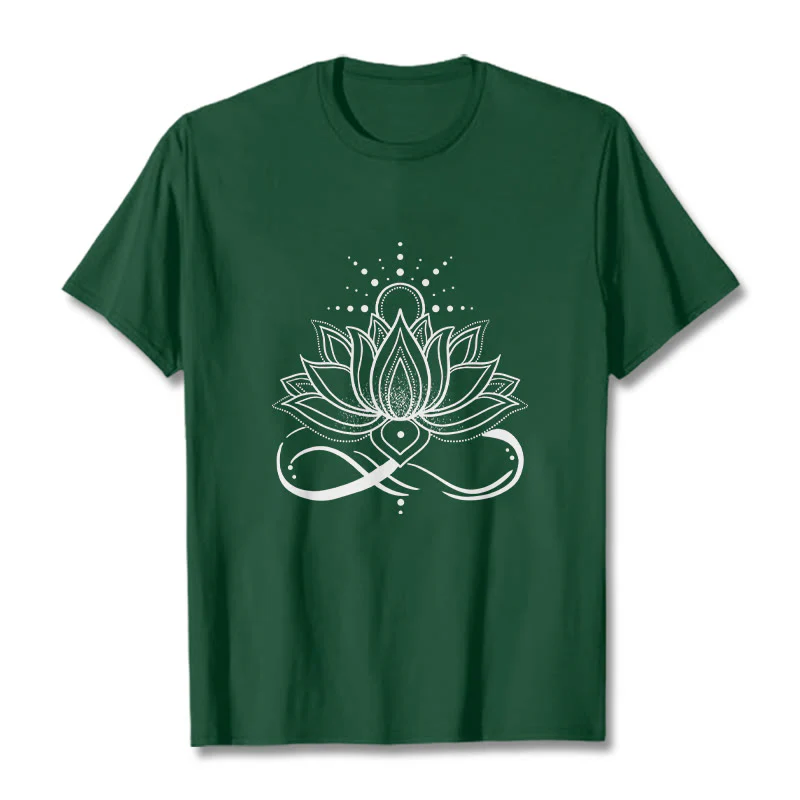 Maglietta con design di Buddha Stones Lotus Flower Sun