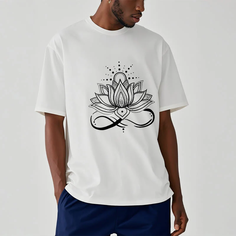Maglietta con design di Buddha Stones Lotus Flower Sun - Image 9