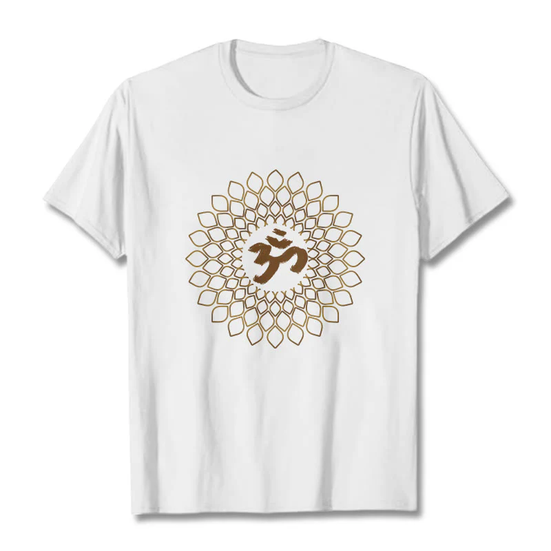 Maglietta con design OM a rombo Buddha Stones
