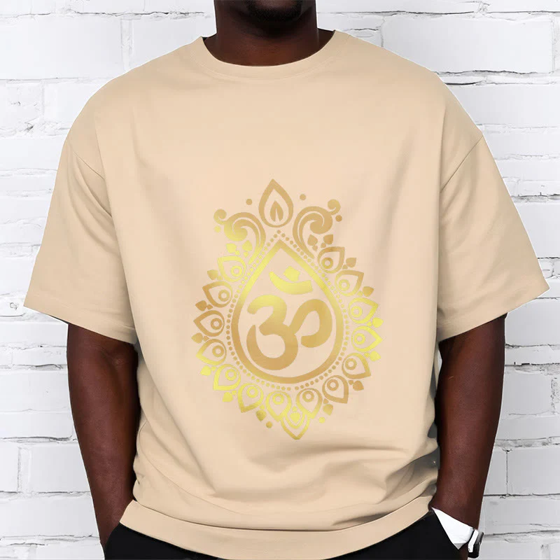 Maglietta con design OM e gocce d'acqua Buddha Stones - Image 10