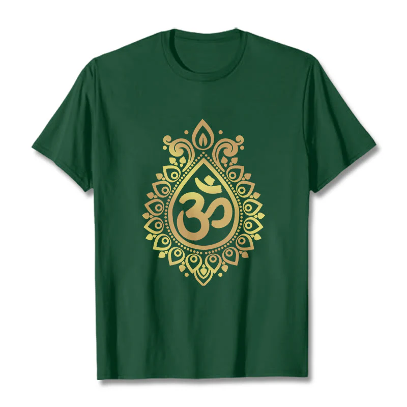 Maglietta con design OM e gocce d'acqua Buddha Stones - Image 11