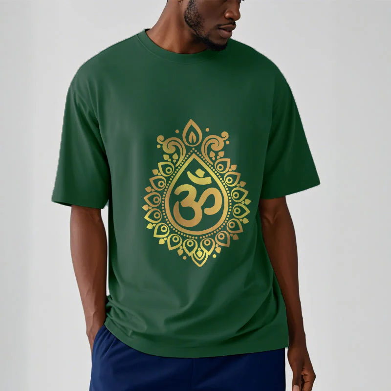 Maglietta con design OM e gocce d'acqua Buddha Stones - Image 12